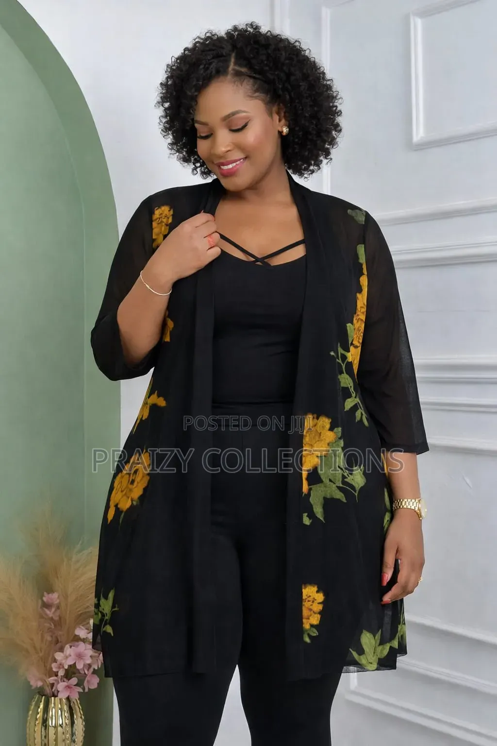 Unique Elegant Waterfall Kimono Top,