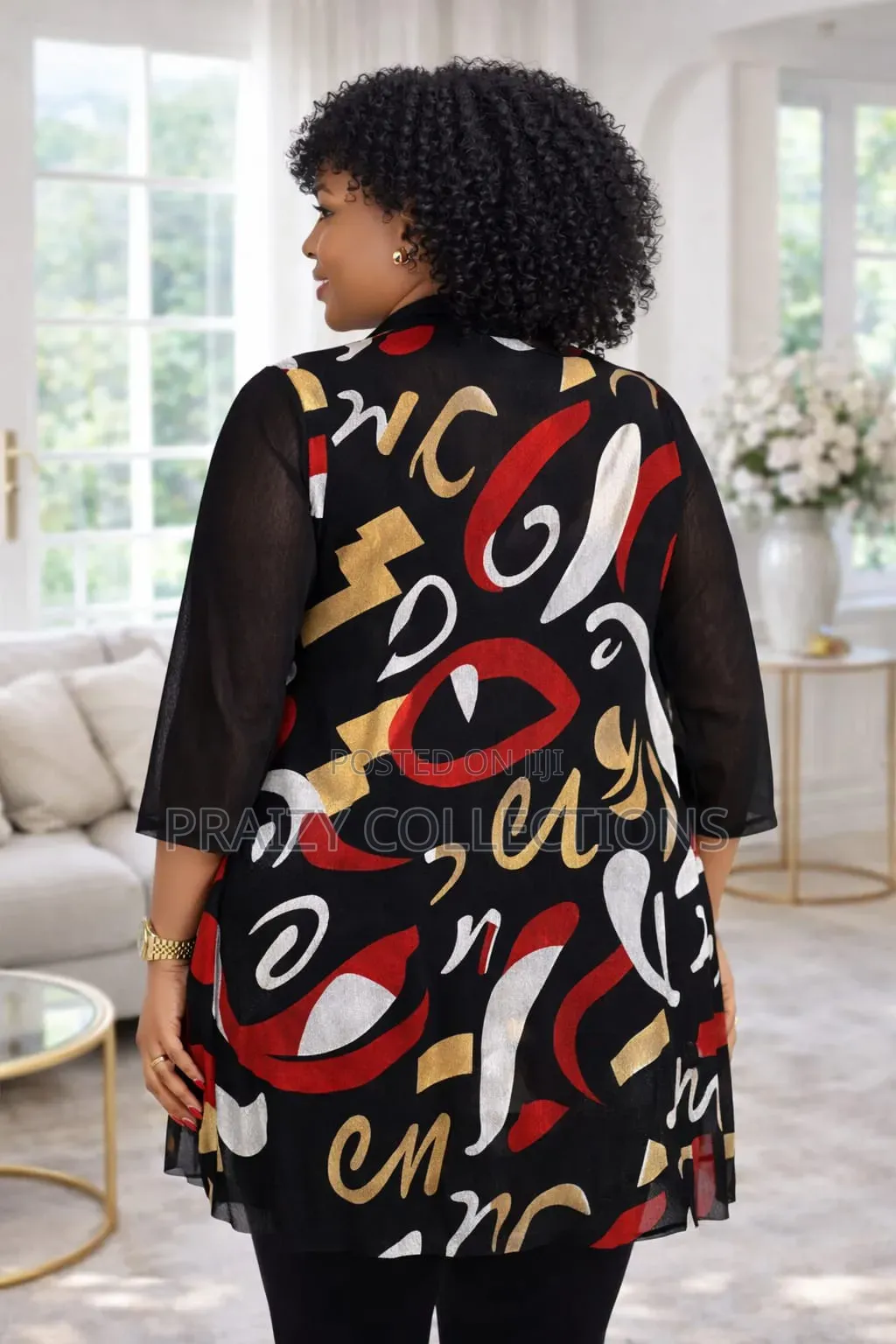 Unique Elegant Waterfall Kimono Top,