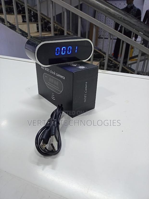 Table Clock Wifi Camera - Motion Detection, and Night Vision
