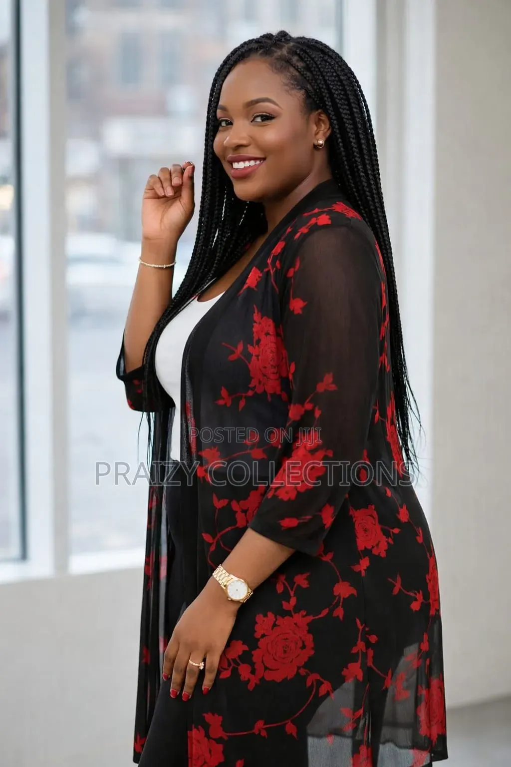 Unique Elegant Waterfall Kimono Top,