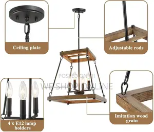 Lantern Pendant Light E14×4