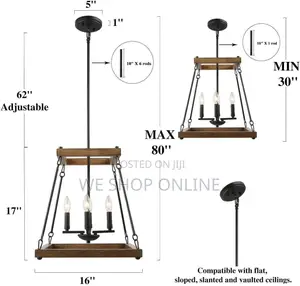 Lantern Pendant Light E14×4