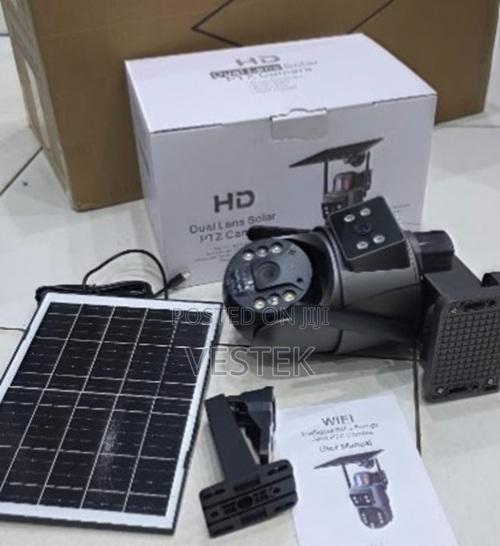 Dual Lens Wifi Solar Outdoor Wireless Camera Full Color