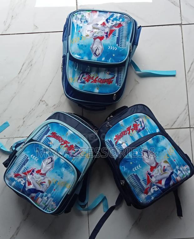 Disney Cartoon 3 Compartment School Bag - thumbnail 3