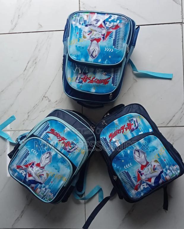 Disney Cartoon 3 Compartment School Bag - thumbnail 4