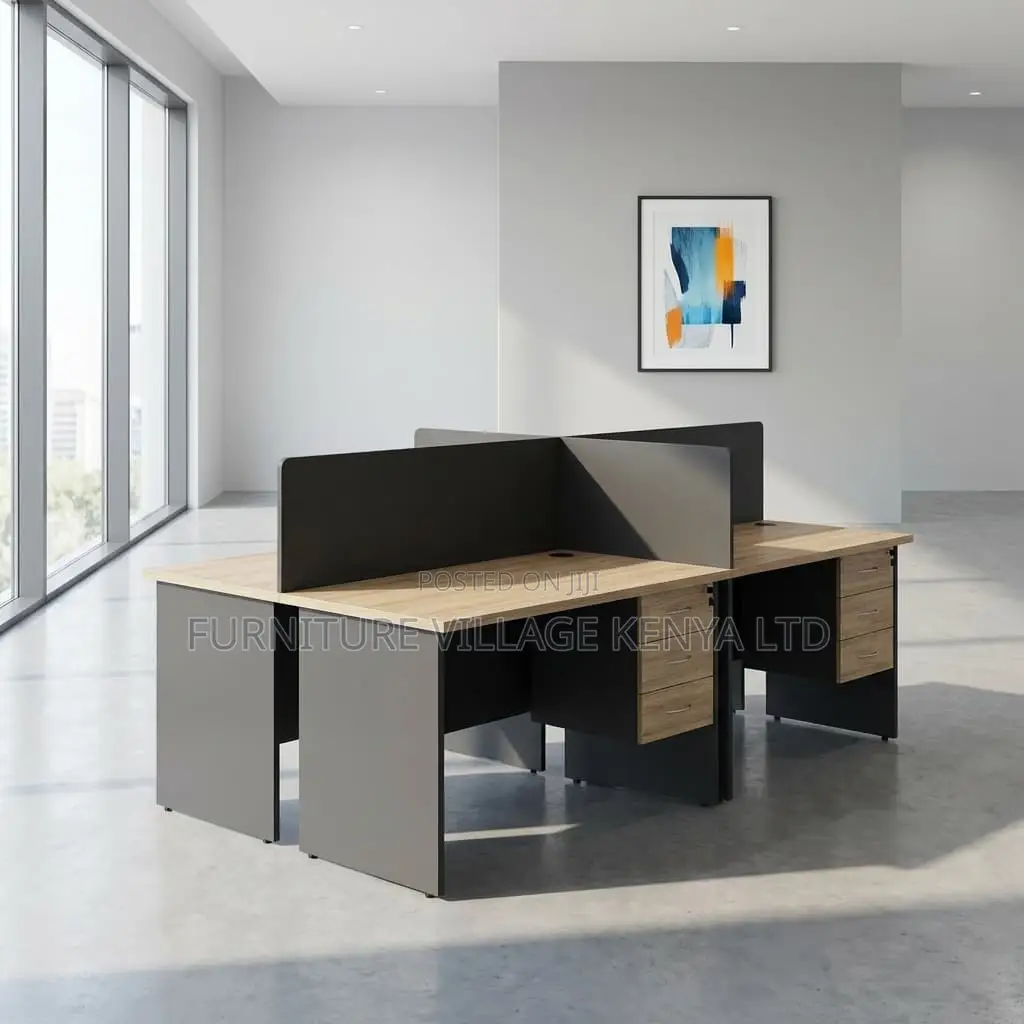 4-Seater Customized Team Modular Workstation