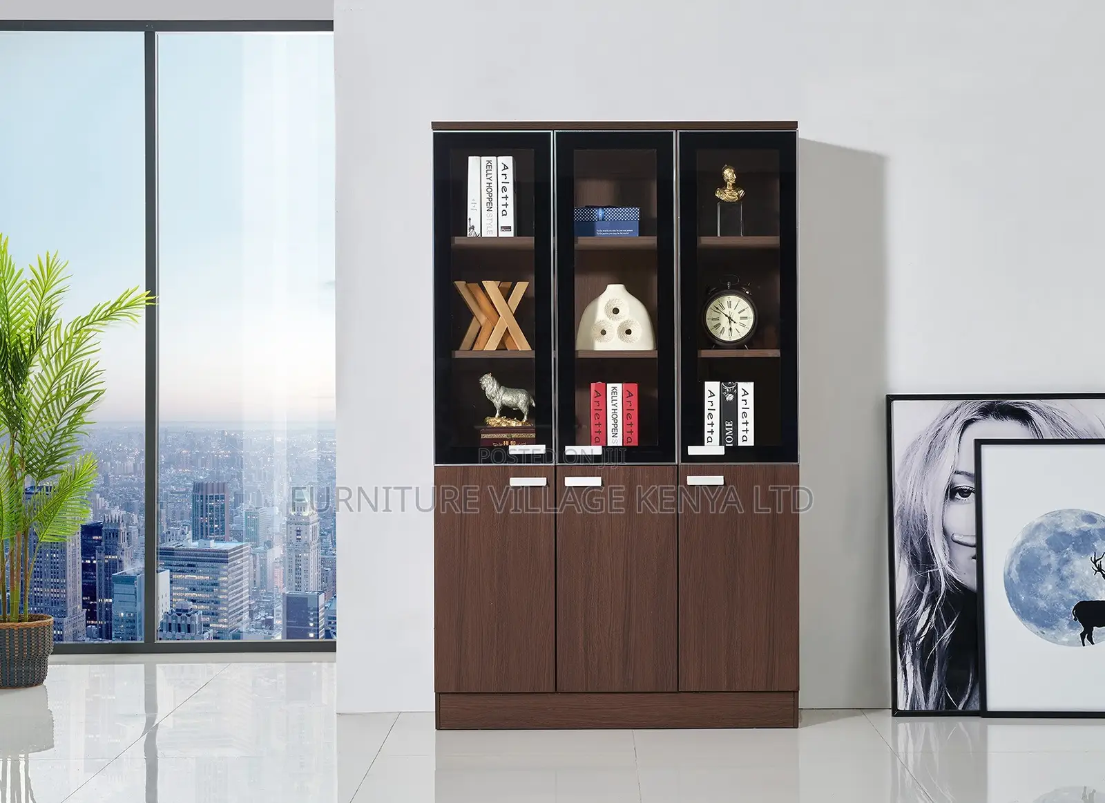 3-Door's Imported Office Filling Wooden Cabinet