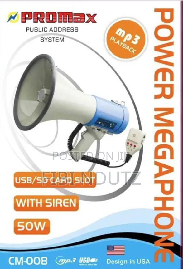 Power Megaphone With Siren /Megaphone
