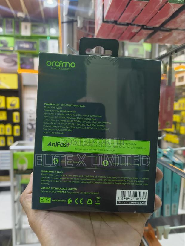 Oraimo Powernova L21 30w Powerbank - thumbnail 2