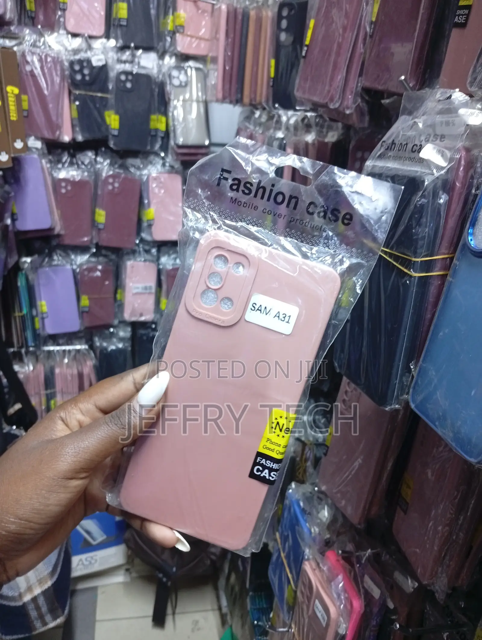 Pink Silicone Back Cover Phone Case for the Samsung Galaxy A31