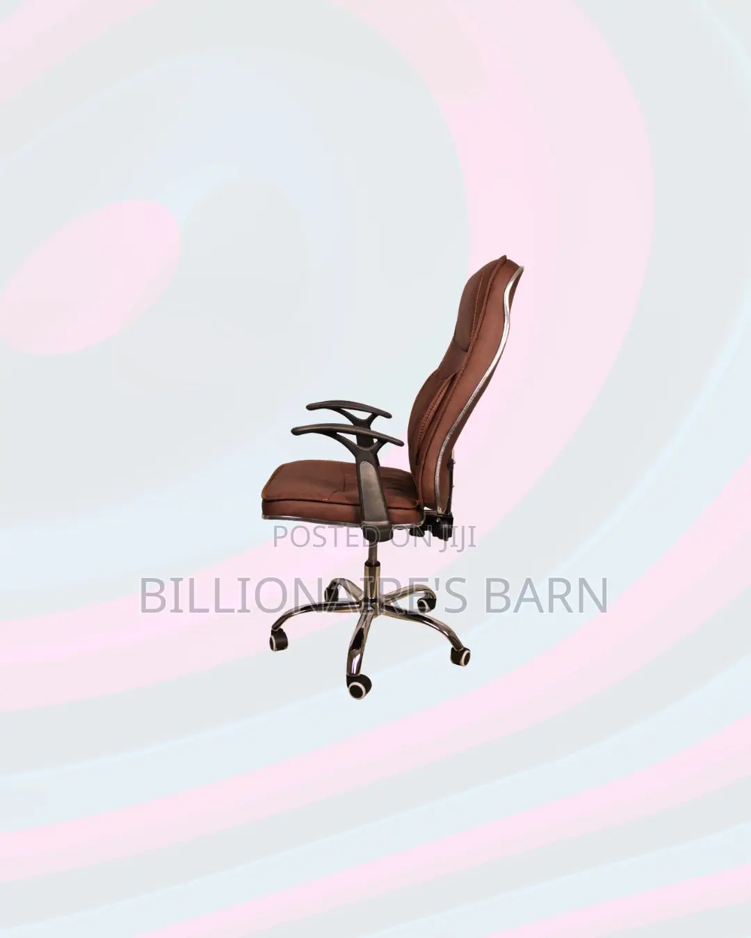 Executive Leather Chair High Back Padded Armrest Comfort Solution