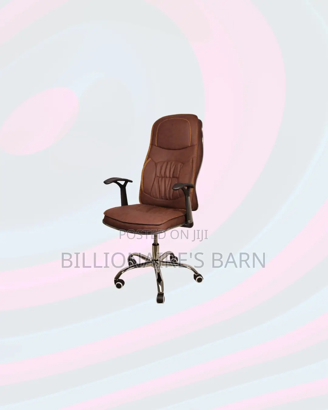 Executive Leather Chair High Back Padded Armrest Comfort Solution