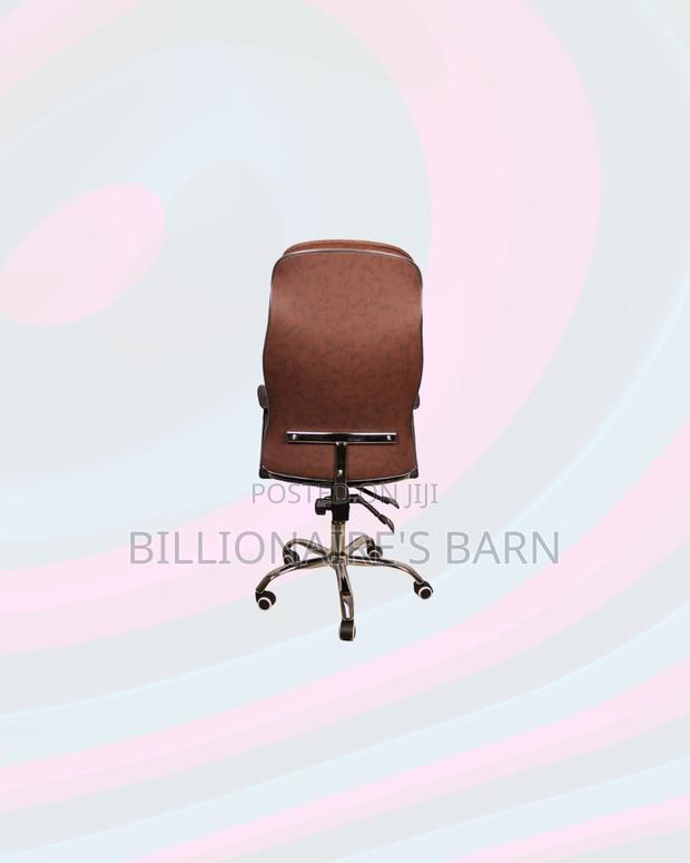 Executive Leather Chair High Back Padded Armrest Comfort Solution - thumbnail 4