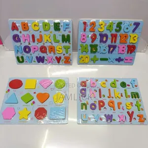 4pcs Wooden Educational Puzzles - Kb
