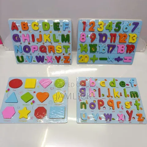 4pcs Wooden Educational Puzzles - Kb