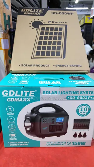 Hybrid Inverter Power Station Power Bank. 150 Watts With Solar Panels