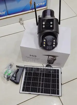 Ubox Dual Lens 4mpwifi Solar Powered Camera