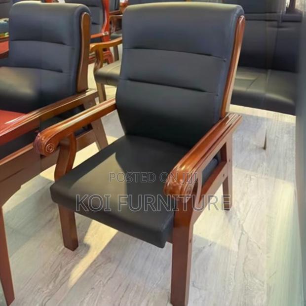 Office Chairs; Executive Office Visitors Leather Armless Chairs - thumbnail 4