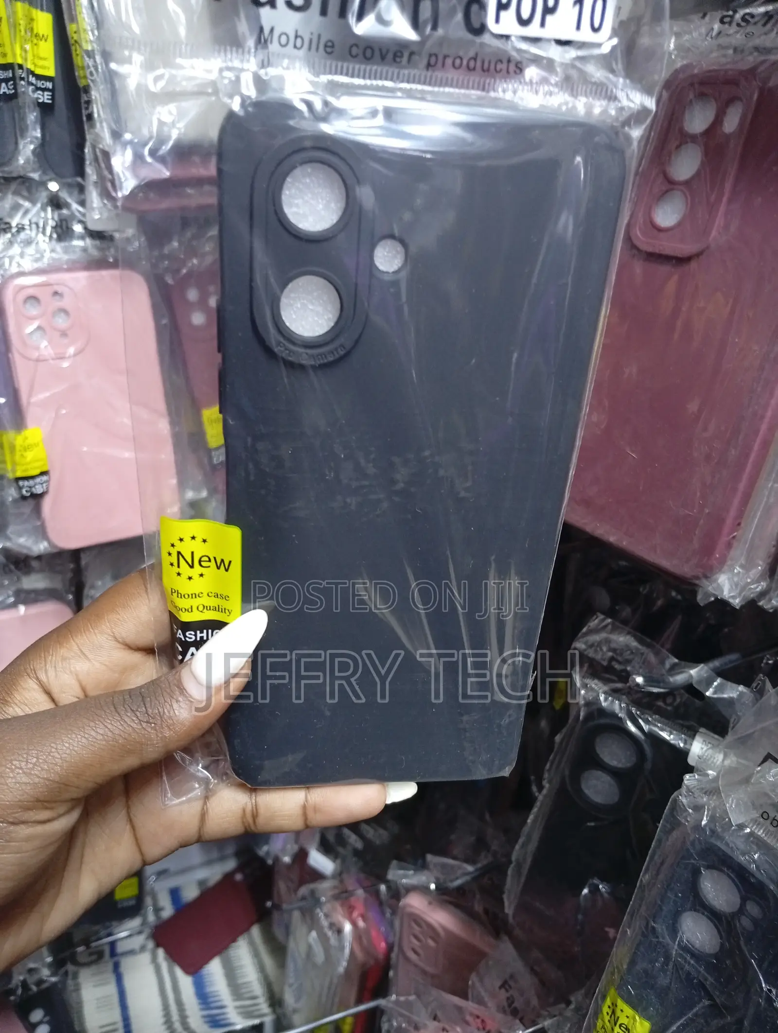 Product Is a Black Silicone Mobile Phone Case