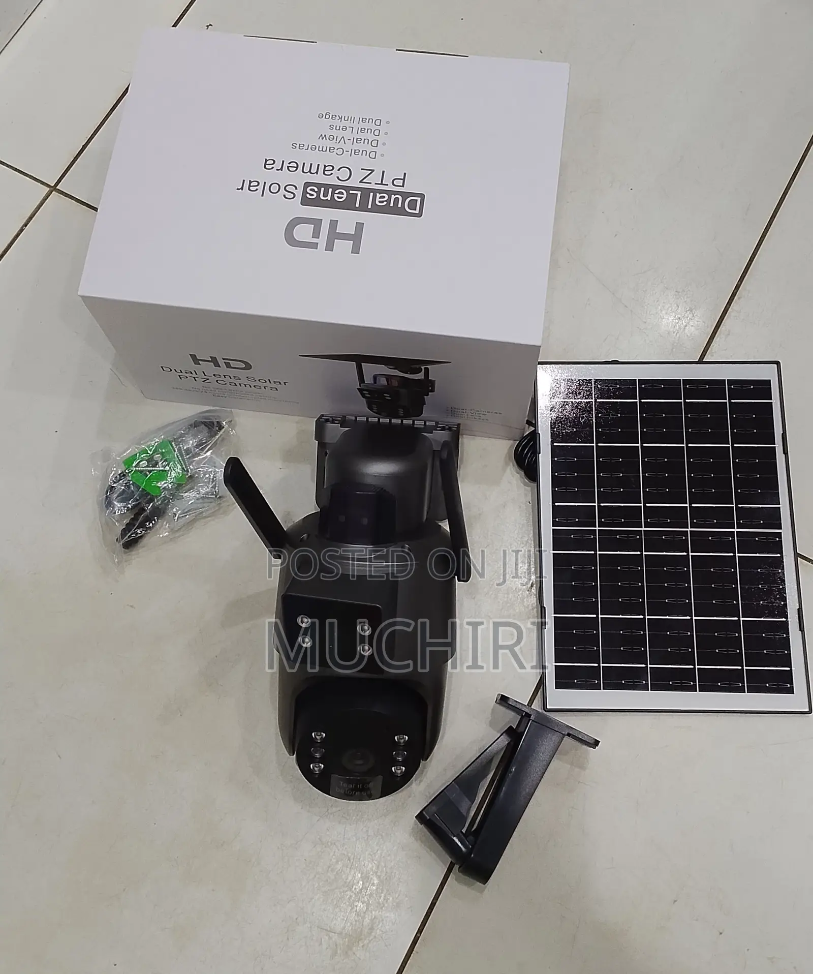 4mp Ubox Dual Lens 4g Solar Camera Full Color With Audio