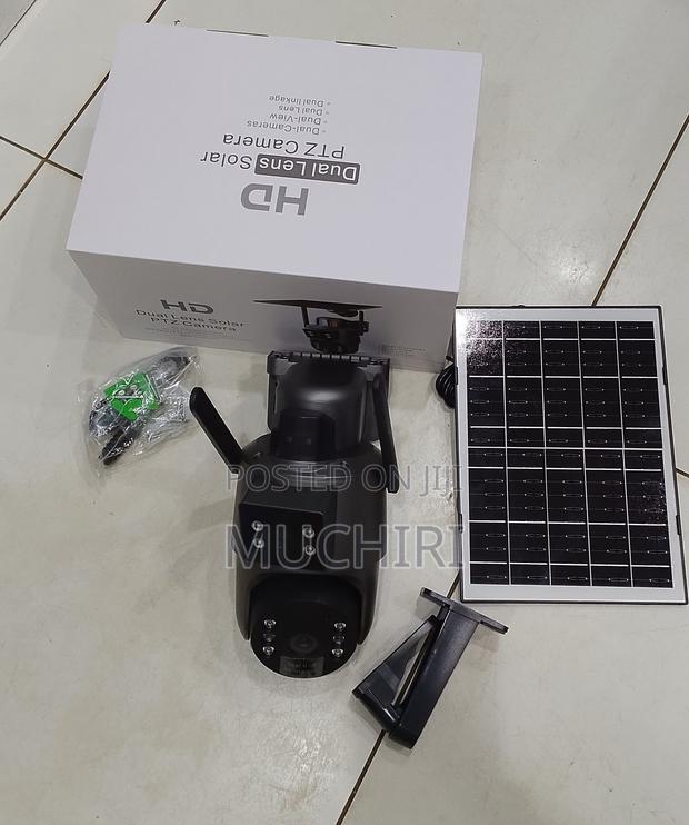 4mp Ubox Dual Lens 4g Solar Camera Full Color With Audio