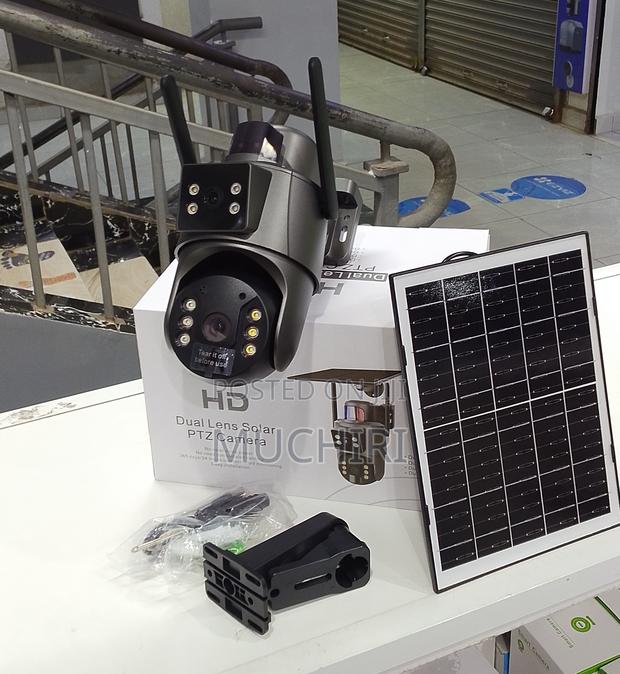 4g Ubox 4mp Dual Lens Solar PTZ Camera