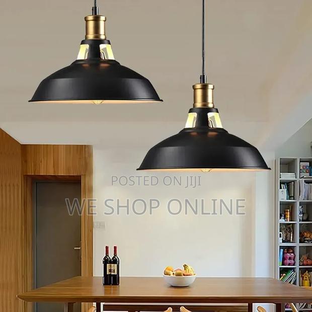 Retro Metal Pendant Light Black/White. 27,31,39cm - thumbnail 2
