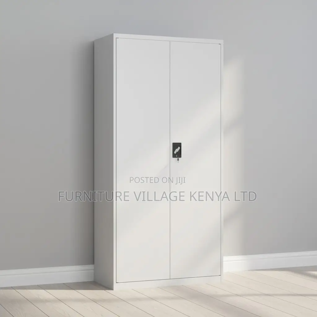 2-Door Steel White Document File Cabinet