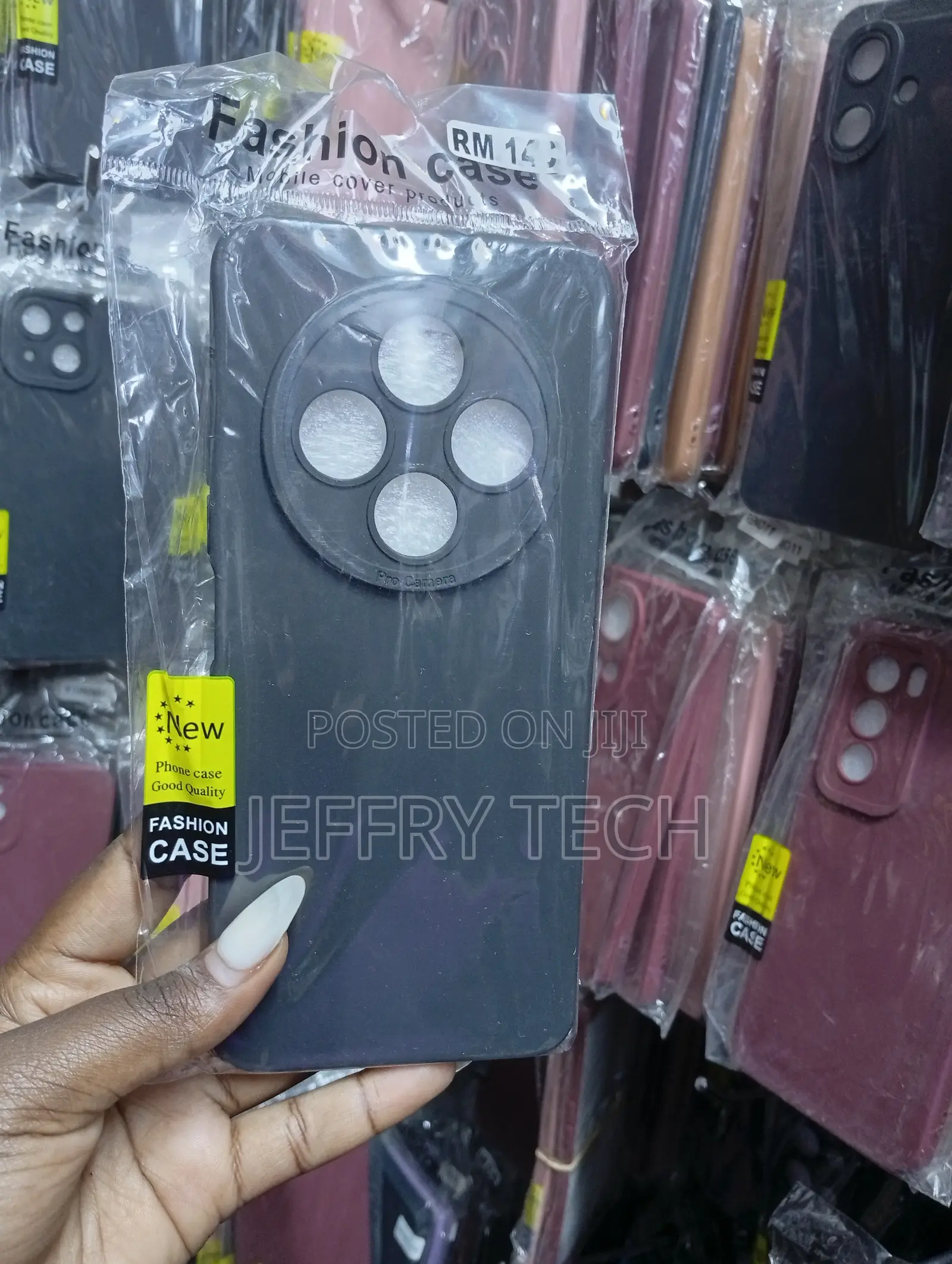 Black Silicone Phone Case for a Xiaomi Redmi14c