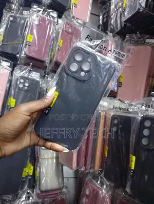 Black Silicone Protective Phone Case for the iPhone 14 Pro Max.