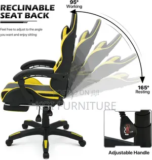 Office Chairs; Executive Gaming Chair With Footrest High Back
