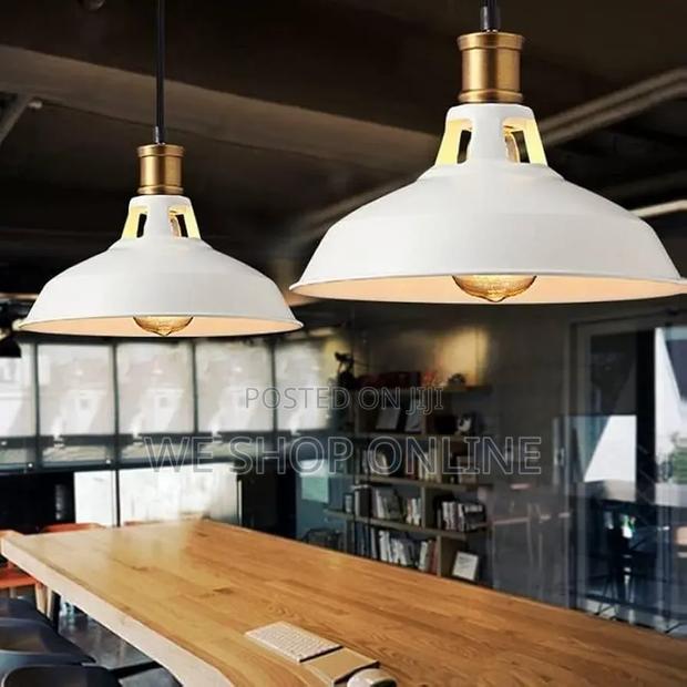 Retro Metal Pendant Light Black/White. 27,31,39cm - thumbnail 9
