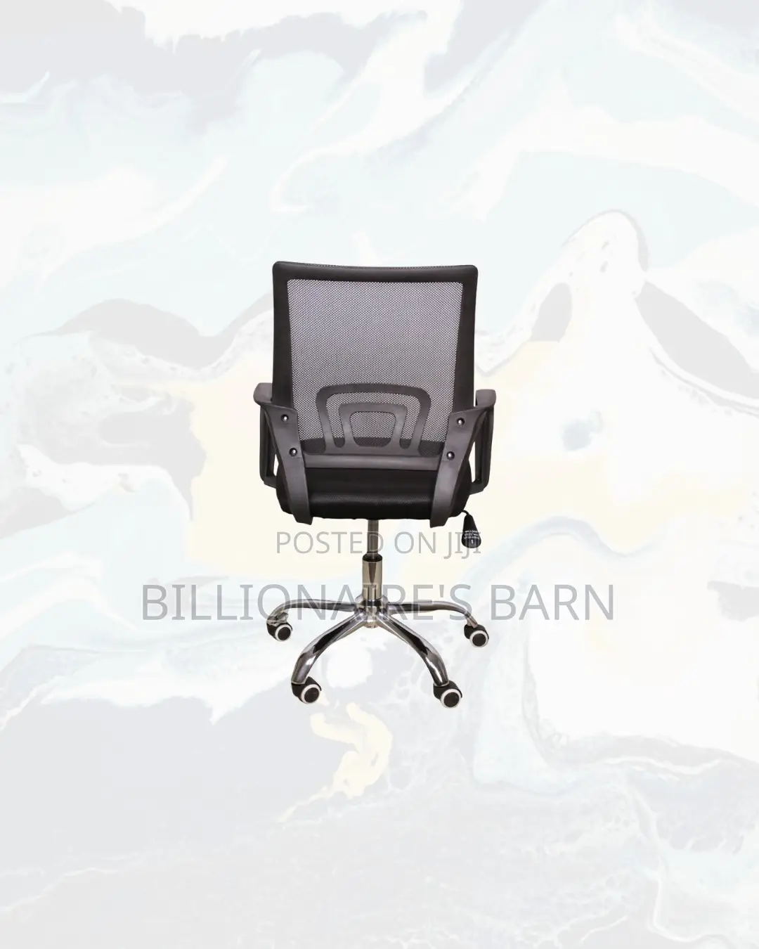 Secretarial Mesh Office Chair Ergonomic Fabric Seat With Lumbar