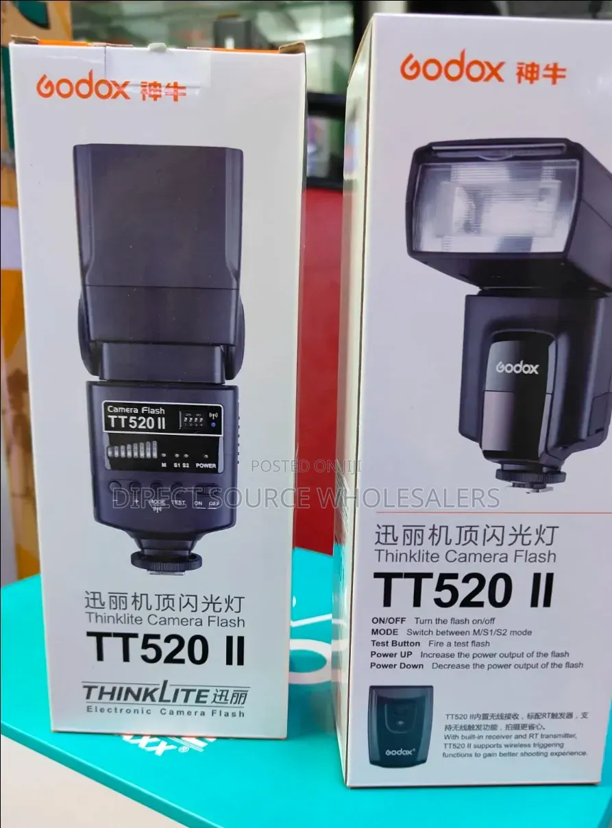 Godox Tt 520 Ii. Camera Flash Light.