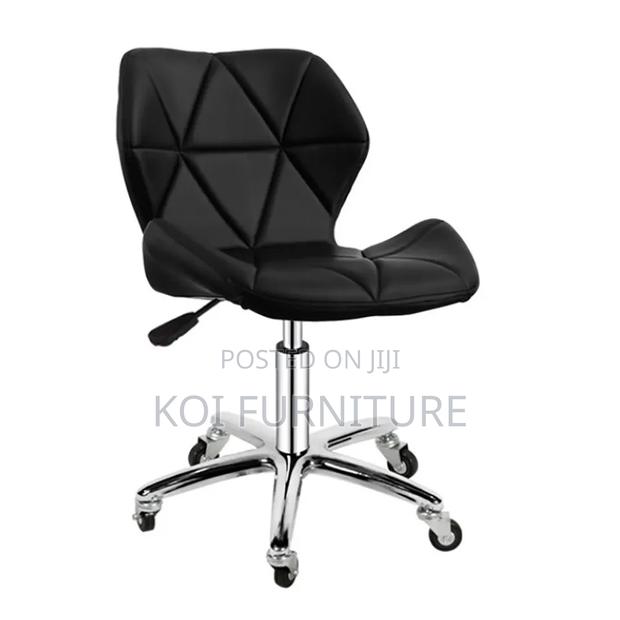 Barstools; Adjustable Height Leather Home Living Room Dining Barstool - thumbnail 2
