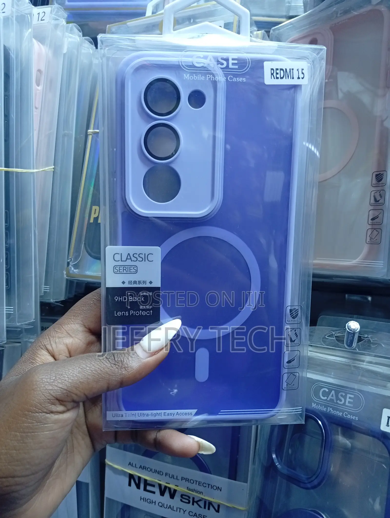 Classic Series Purple Mobile Phone Case Designed for the Redmi 15,