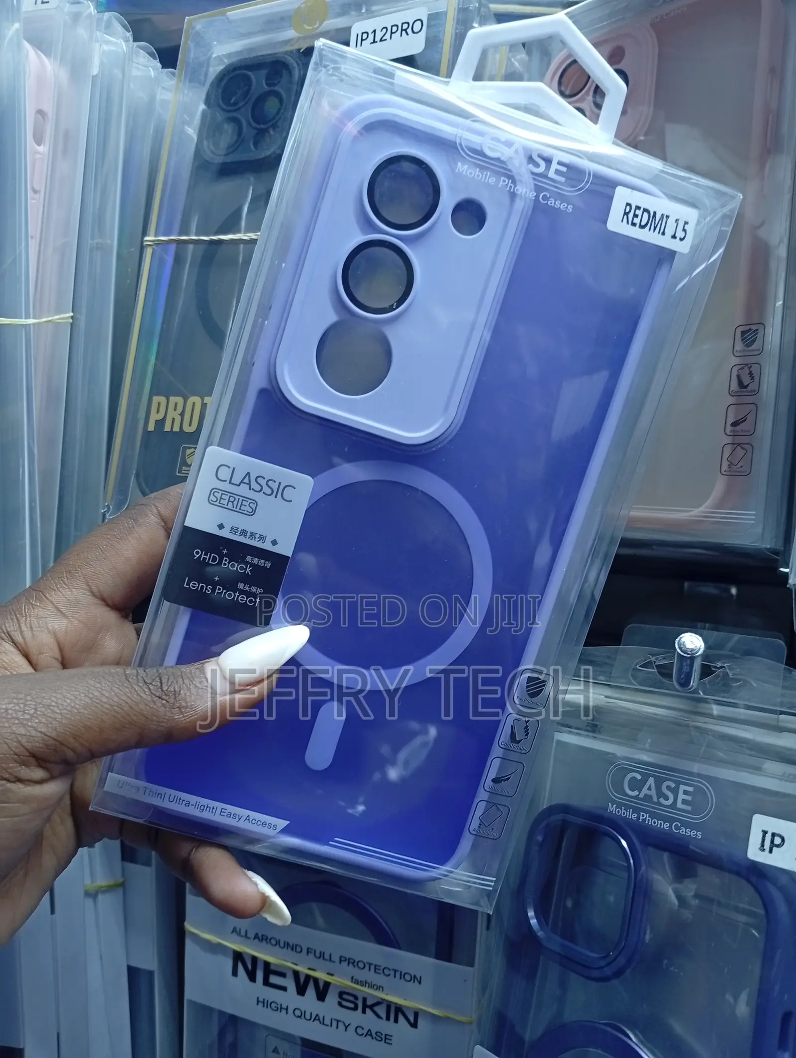 Classic Series Purple Mobile Phone Case Designed for the Redmi 15,