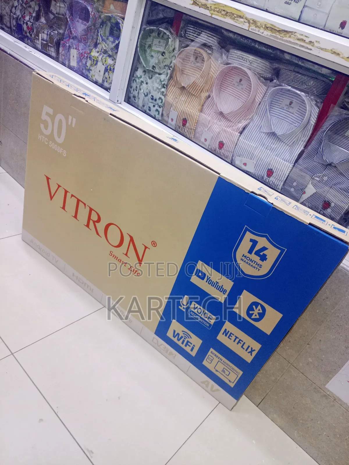 Vitron 50 Inch Qled Smart Tv Bluetooth Youtube Netflix