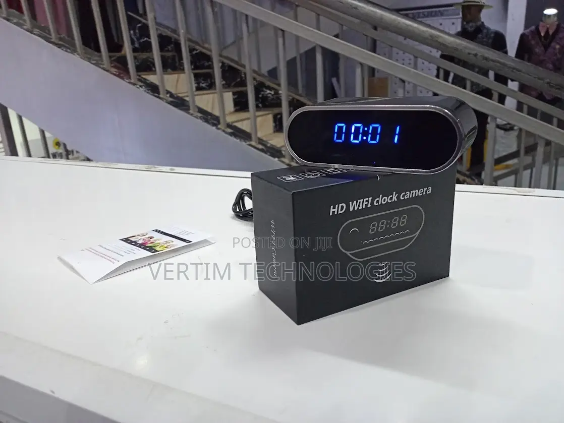 Hidden Camera Clock 1080p Wireless Spy Camera Covert Nanny