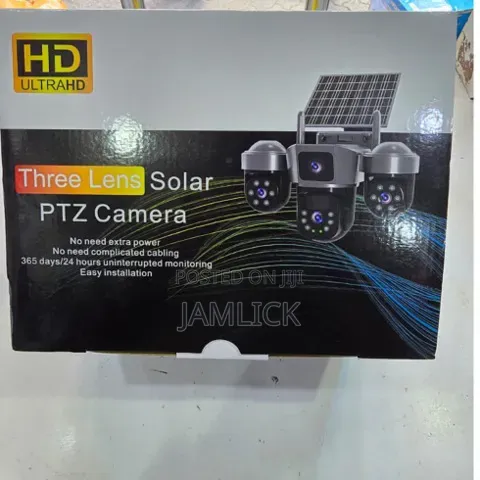 Jj013 Solar 4g 3-Lens Security Camera - Eg