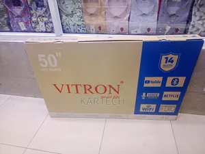 Vitron 50-Inch Qled Frameless Smart Android Tv With Bluetooth, Youtube