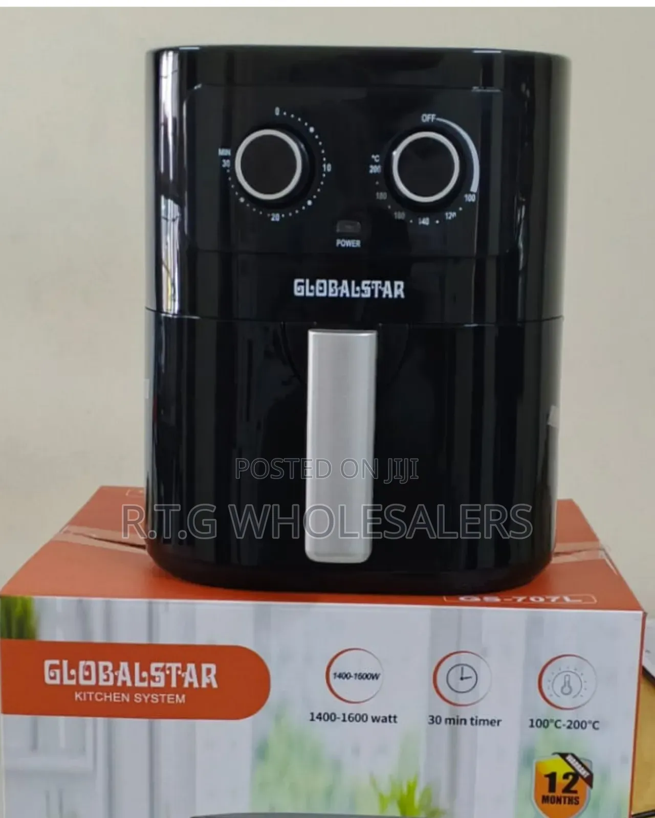 Globalstar 7 Litres Manual Air Fryer