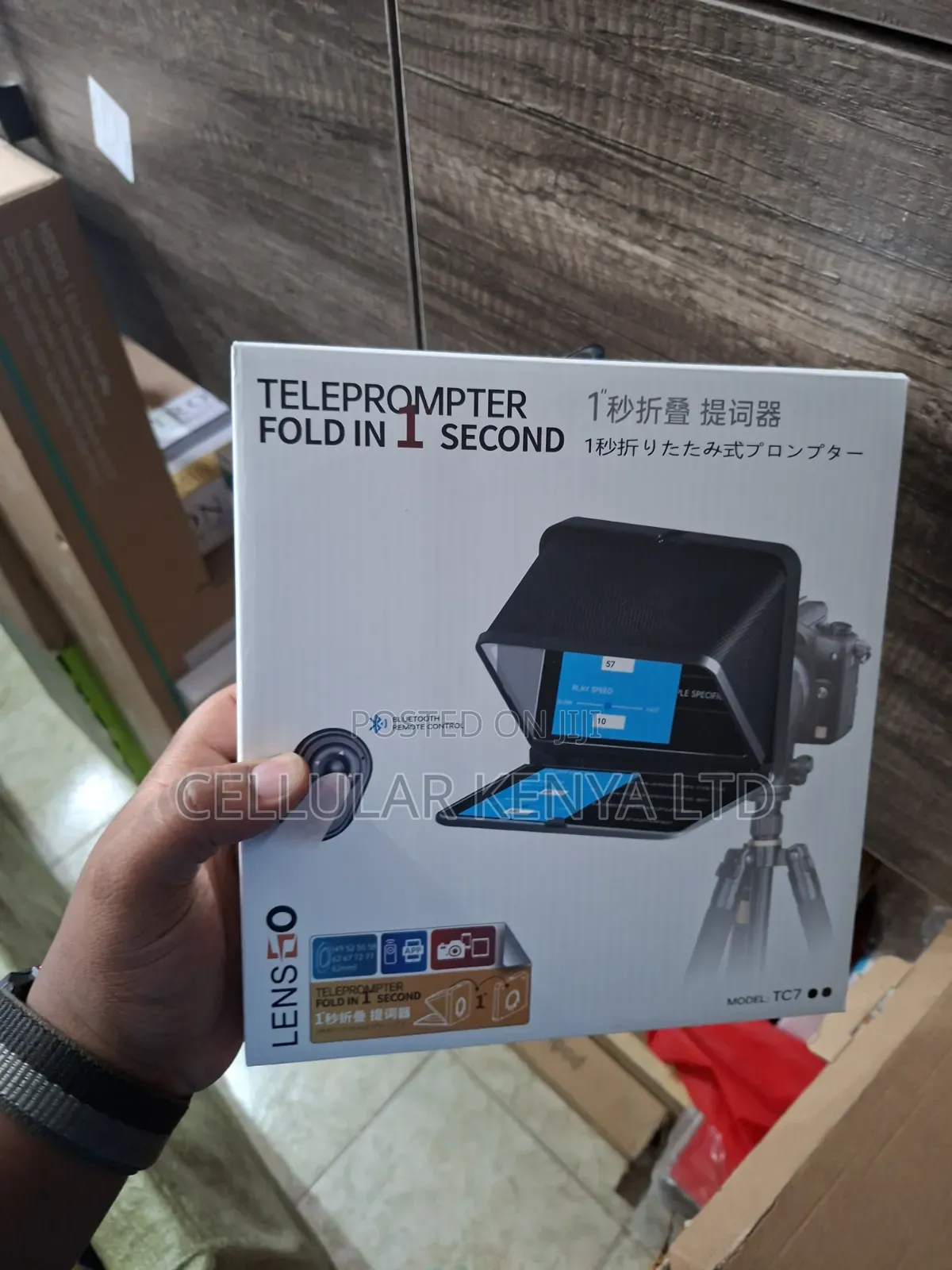 Lensgo Tc7 Portable Teleprompter for Smartphones, Tablets Cameras