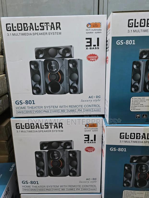 3.1ch Globalstar Home Theater System With Remote Control Woofer