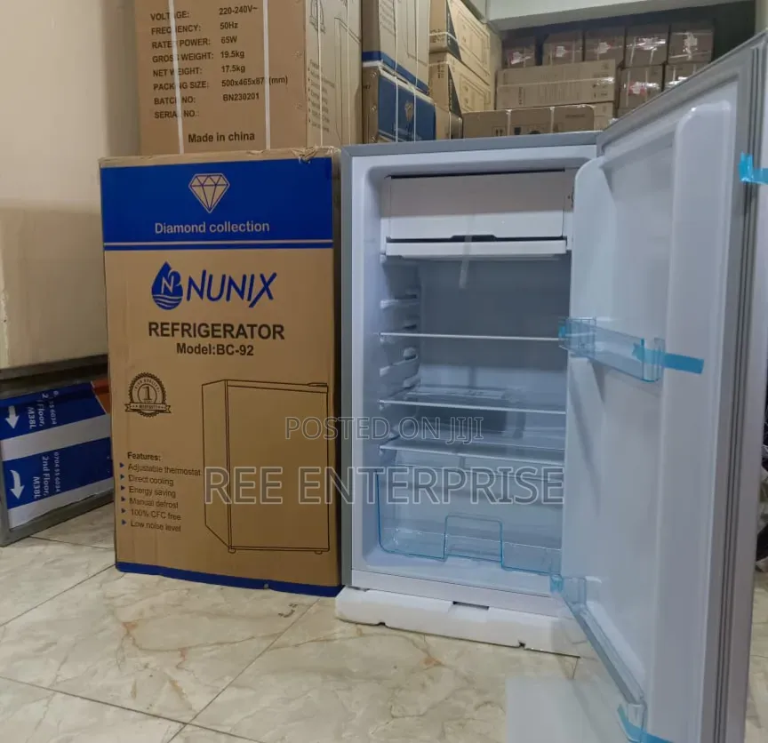 Nunix 92 Litres Single Door Refrigerator Fridge -silver