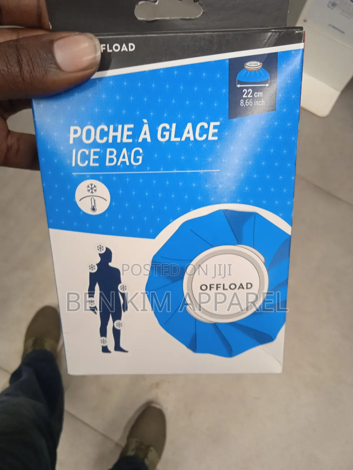 Sports Pain Relief Ice Bag Cold Press Massage 22cms Diameter