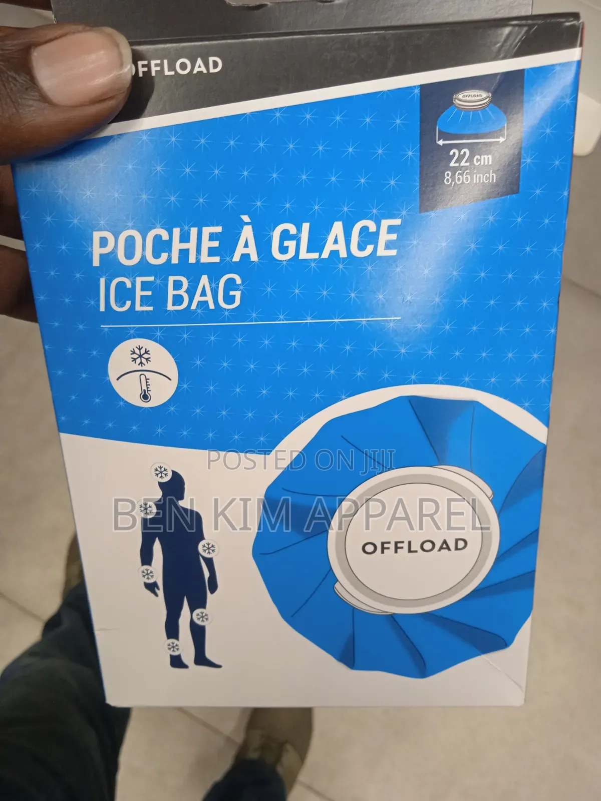 Sports Pain Relief Ice Bag Cold Press Massage 22cms Diameter