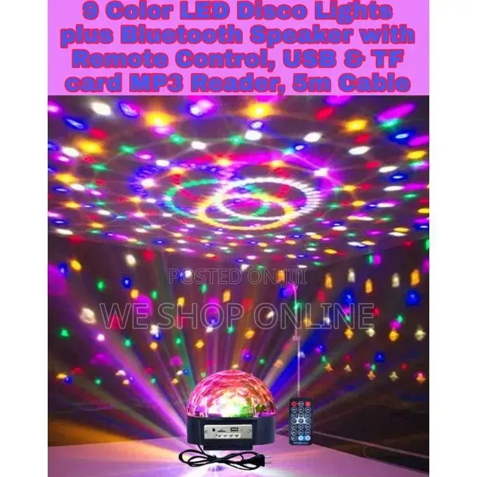 9 Color Led Disco Lights.