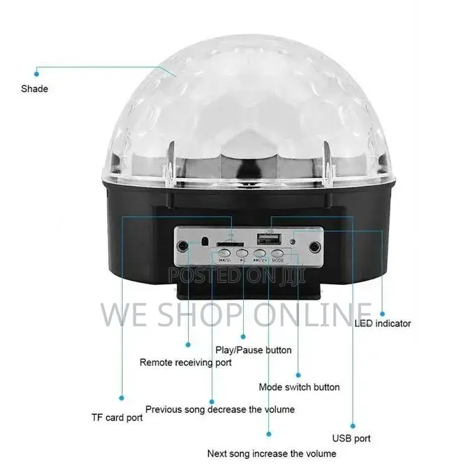 9 Color Led Disco Lights.