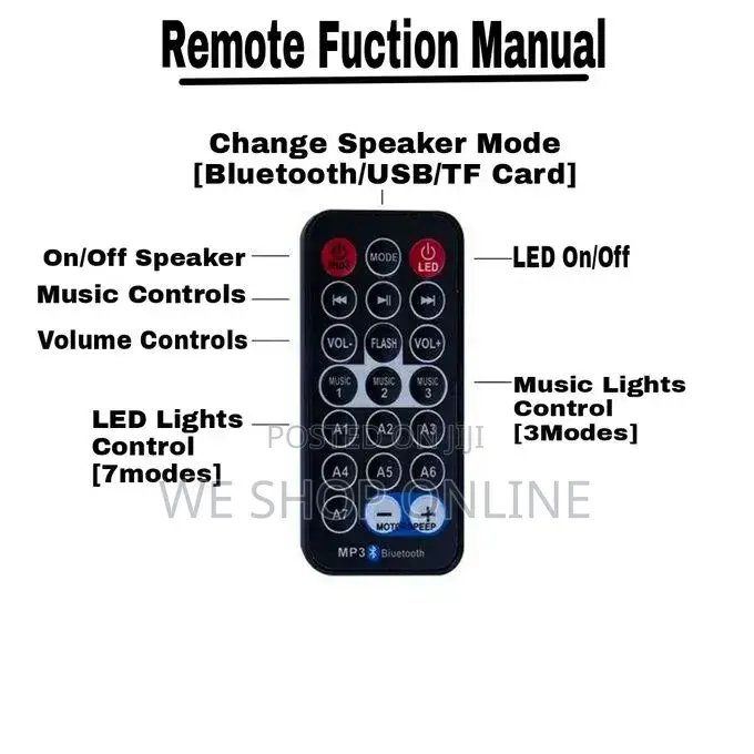 9 Color Led Disco Lights.